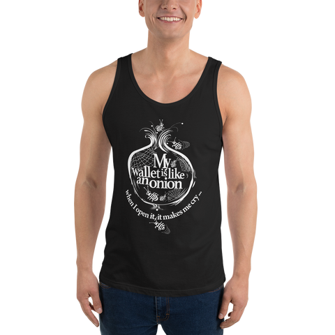 Mens Tank Top "My Wallet Is Like An Onion"