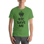 Mens T-Shirt "BTC Save Me"