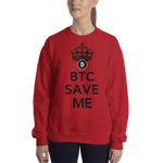 Womens Sweatshirt "BTC Save Me"