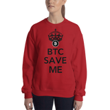 Womens Sweatshirt "BTC Save Me"