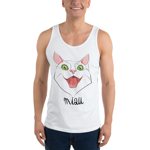 Mens Tank Top "MIAU CAT"