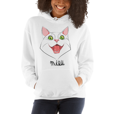 Womens Hoodie "MIAU CAT"