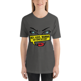 Womens T-shirt "HEY KIDS WANT TO BUY BTC"