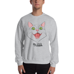 Mens Sweatshirt "MIAU CAT"