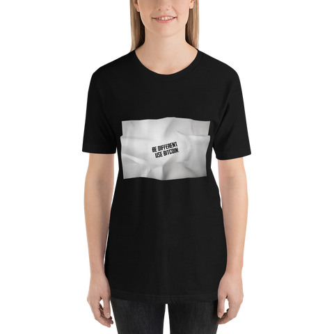 Womens T-shirt  "Be different use BTC"