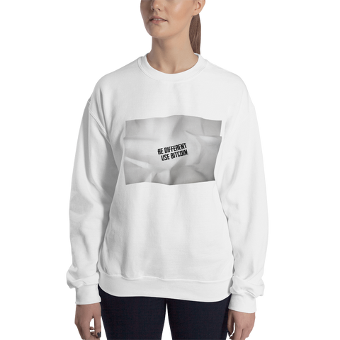 Womens Sweatshirt "Be Different Use BTC"