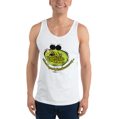 Mens Tank Top "My Wallet Is Like An Onion"