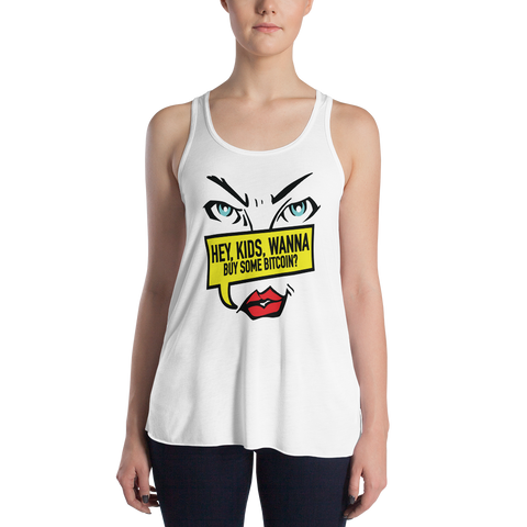 Womens Tank Top "Hey Kids Want to Buy BTC"