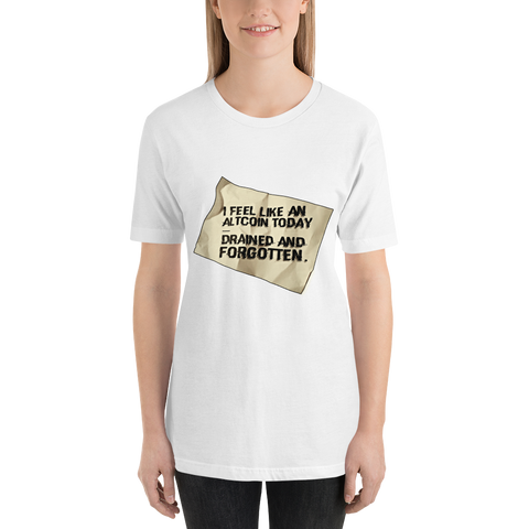 Womens T-Shirts "I Feel Like An Altcoin"