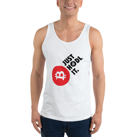 Mens Tank Top  "Just HODL It"