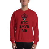 Mens Sweatshirt "BTC Save Me"