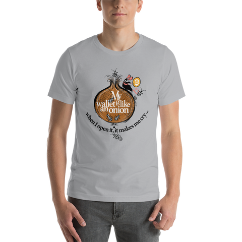 Mens T-Shirt "My Wallet Is Like An Onion"