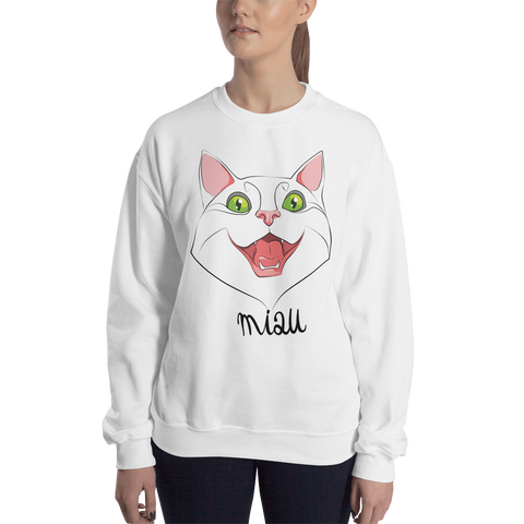 Womens Sweatshirt "MIAU CAT"