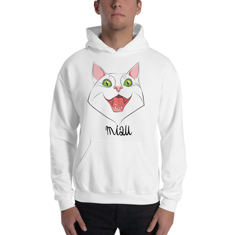 Mens Hoodie "MIAU CAT"