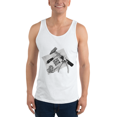 Mens Tank Top "Mine Your Own BTC"