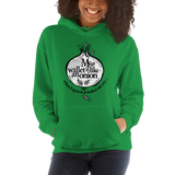 Womens Hoodie "My Wallet Is Like An Onion BW"