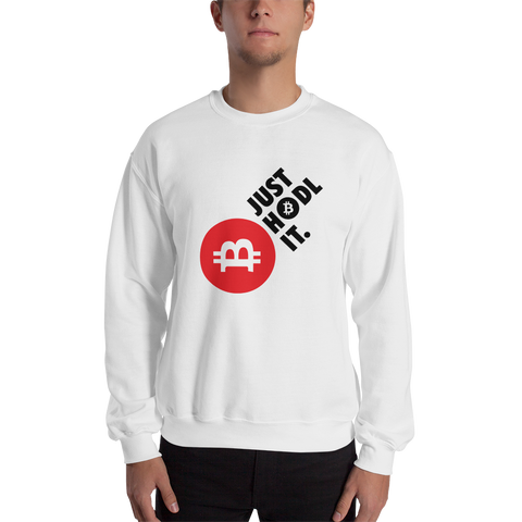 Mens Sweatshirt "Just HODL It"