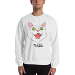 Mens Sweatshirt "MIAU CAT"